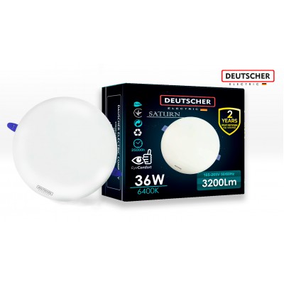 LED спот SATURN круглый с/у 36W 6400K (DEUTSCHER)